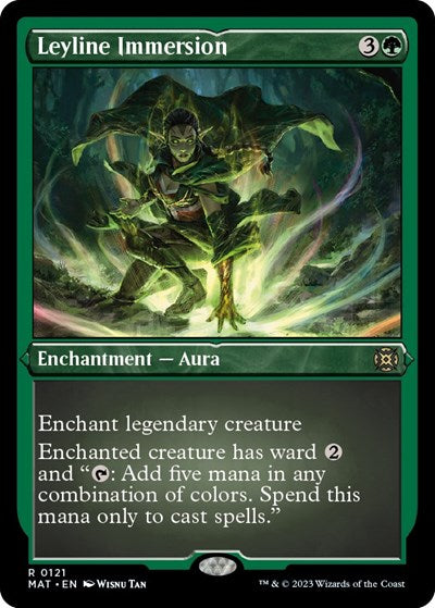 Leyline Immersion (Foil Etched) (March of the Machine: The Aftermath) Light Play Foil