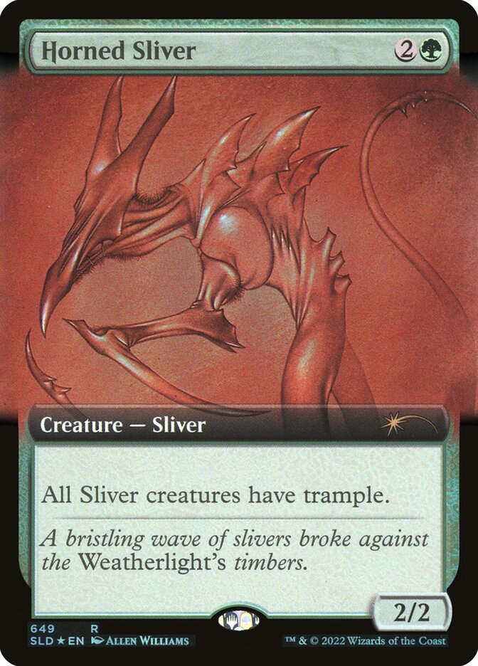 Horned Sliver (Secret Lair) Light Play Foil