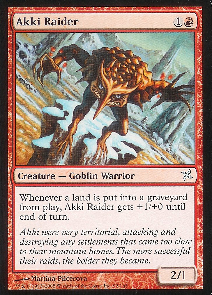 Akki Raider (Betrayers of Kamigawa) Light Play
