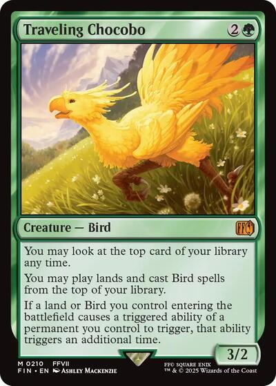 Traveling Chocobo (Universes Beyond: FINAL FANTASY) Light Play Foil