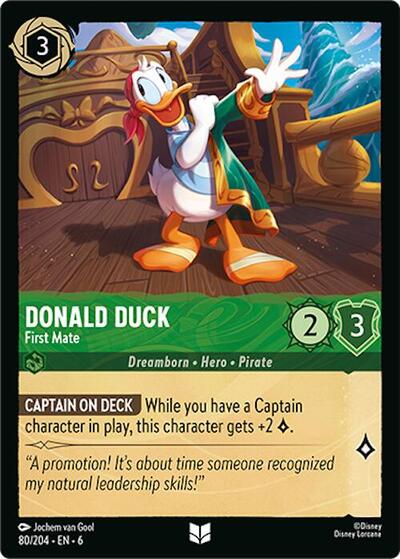 Donald Duck - First Mate (Azurite Sea) Near Mint Cold Foil
