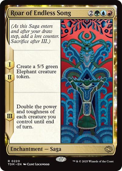 Roar of Endless Song (Tarkir: Dragonstorm) Near Mint Foil