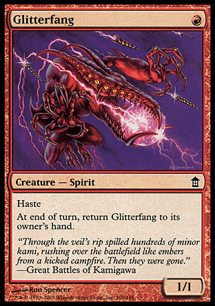 Glitterfang (Saviors of Kamigawa) Medium Play Foil