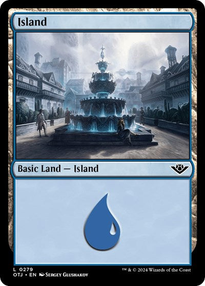 Island (0279) (Outlaws of Thunder Junction) Near Mint Foil