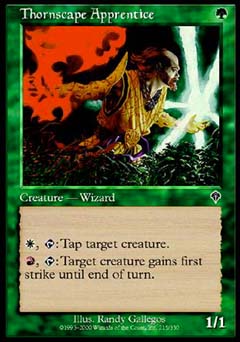Thornscape Apprentice (Invasion) Light Play Foil