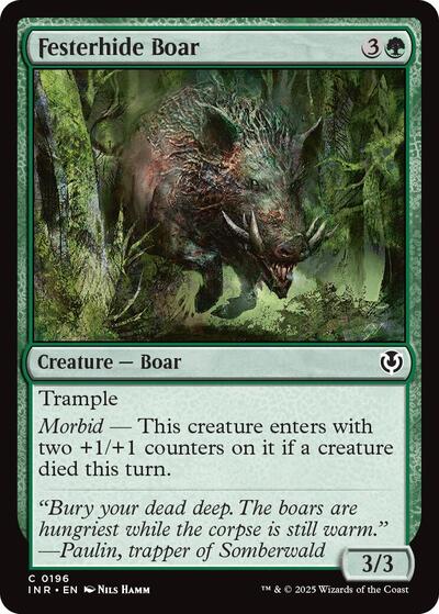 Festerhide Boar (Innistrad Remastered) Near Mint