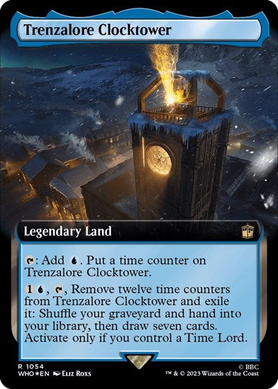 Trenzalore Clocktower (Extended Art) (Surge Foil) (Universes Beyond: Doctor Who) Near Mint Foil