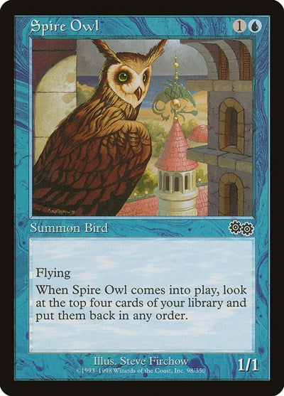 Spire Owl (Urza's Saga) Medium Play
