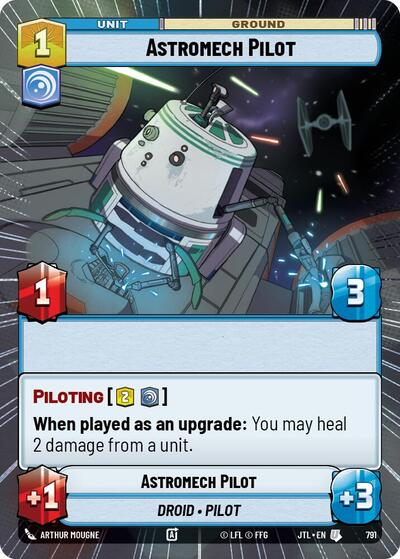 Astromech Pilot (Hyperspace Foil) (Jump to Lightspeed) Near Mint Foil