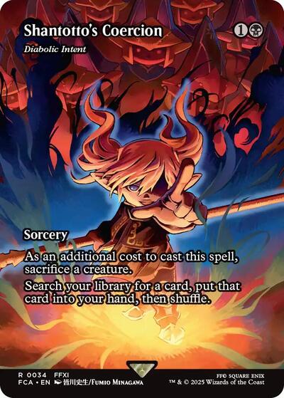 Shantotto's Coercion - Diabolic Intent (Showcase) (Universes Beyond: FINAL FANTASY: Through the Ages) Near Mint