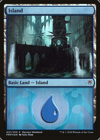 Island - Dimir (A01) (Promos: Launch Party and Release Event) Light Play Foil