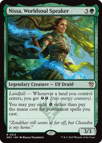 Nissa, Worldsoul Speaker (Commander: Aetherdrift) Near Mint