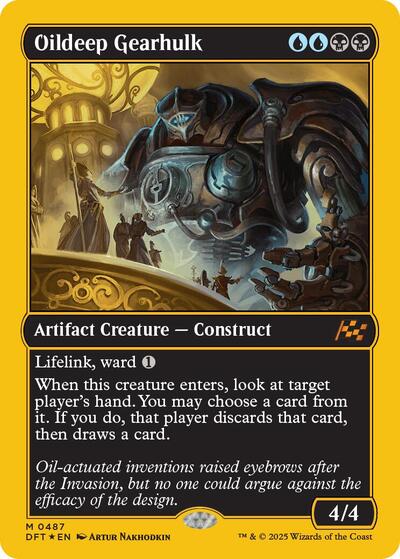 Oildeep Gearhulk (First-Place Foil) (Aetherdrift) Near Mint Foil