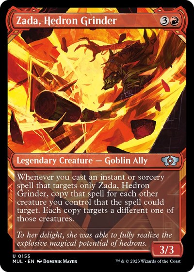 Zada, Hedron Grinder (Halo Foil) (March of the Machine: Multiverse Legends) Light Play Foil