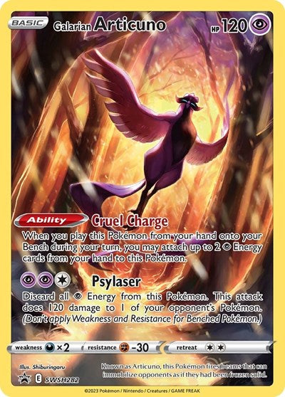 Galarian Articuno - SWSH282 (SWSH: Sword & Shield Promo Cards) Light Play Holofoil