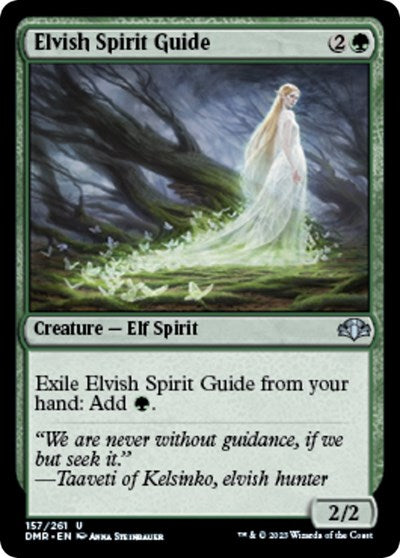 Elvish Spirit Guide (Dominaria Remastered) Light Play Foil