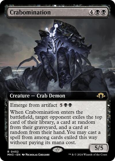 Crabomination (Extended Art) (Modern Horizons 3) Near Mint Foil