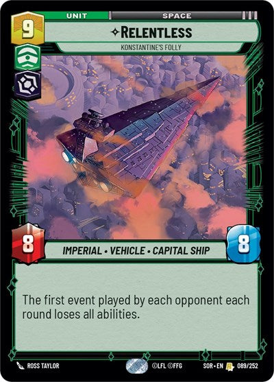 Relentless Konstantine's Folly (Spark of Rebellion) Near Mint