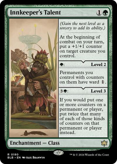 Innkeeper's Talent (Bloomburrow) Light Play Foil
