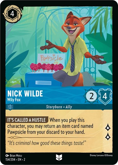 Nick Wilde - Wily Fox (Rise of the Floodborn) Near Mint