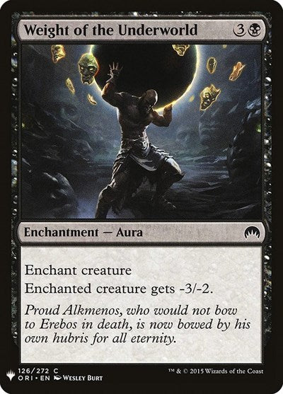 Weight of the Underworld (Mystery Booster) Near Mint