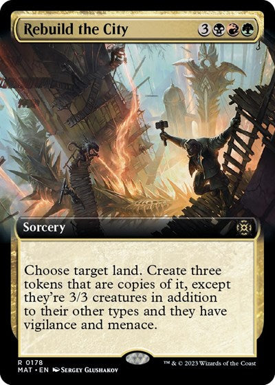 Rebuild the City (Extended Art) (March of the Machine: The Aftermath) Near Mint