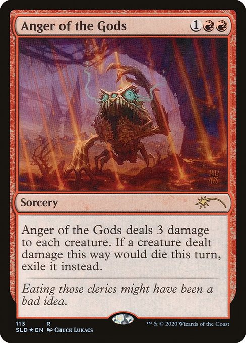 Anger of the Gods (Secret Lair) Light Play Foil