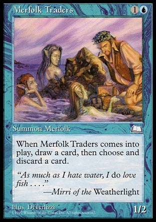 Merfolk Traders (Weatherlight) Medium Play