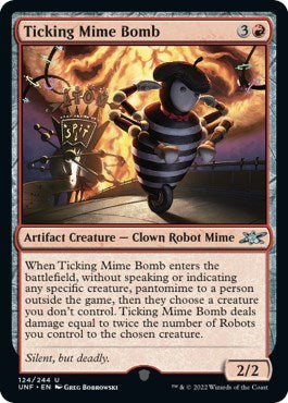 Ticking Mime Bomb (Unfinity) Light Play Foil