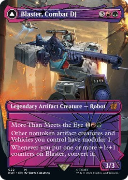Blaster, Combat DJ (Shattered Glass) (Universes Beyond: Transformers) Near Mint Foil