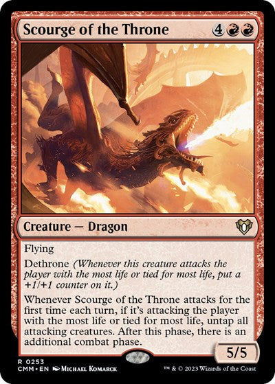 Scourge of the Throne (Commander Masters) Light Play