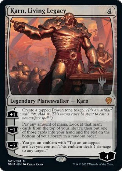 Karn, Living Legacy (Promo Pack: Dominaria United) Light Play Foil