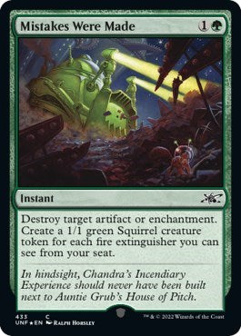 Mistakes Were Made (Galaxy Foil) (Unfinity) Near Mint Foil