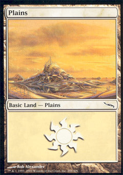 Plains (288) (Mirrodin) Light Play Foil