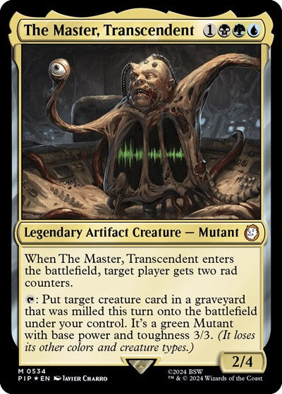 The Master, Transcendent (Surge Foil) (Universes Beyond: Fallout) Light Play Foil