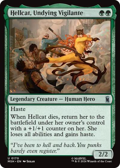 Hellcat, Undying Vigilante (Marvel Super Heroes) Near Mint Foil