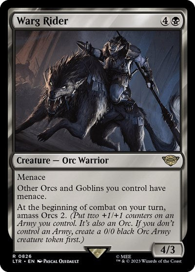 Warg Rider (Universes Beyond: The Lord of the Rings: Tales of Middle-earth) Near Mint