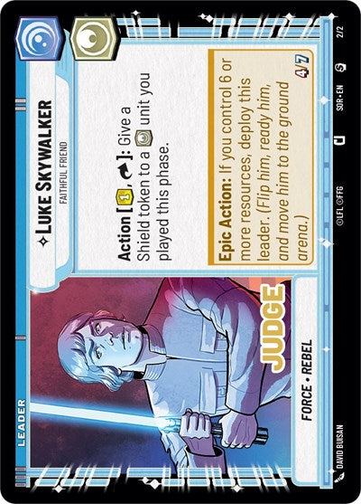 Luke Skywalker Faithful Friend (Judge Promos) Near Mint Foil