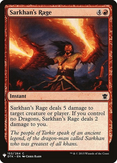 Sarkhan's Rage (Mystery Booster) Near Mint