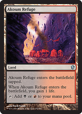 Akoum Refuge (Commander 2013 Edition) Light Play