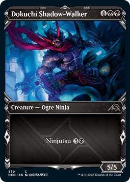 Dokuchi Shadow-Walker (Showcase) (Kamigawa: Neon Dynasty) Medium Play Foil