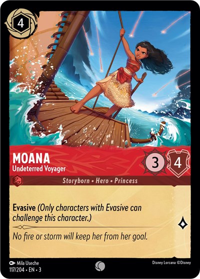 Moana - Undeterred Voyager (Into the Inklands) Near Mint Cold Foil