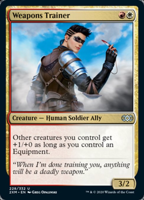 Weapons Trainer (Double Masters) Medium Play Foil