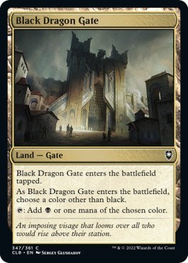 Black Dragon Gate (Commander Legends: Battle for Baldur's Gate) Medium Play Foil