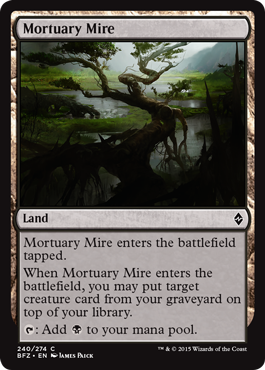Mortuary Mire (Battle for Zendikar) Light Play