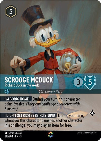 Scrooge McDuck - Richest Duck in the World (Alternate Art) (Into the Inklands) Near Mint Holofoil