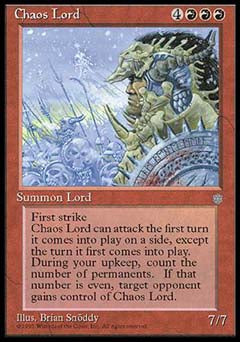 Chaos Lord (Ice Age) Medium Play
