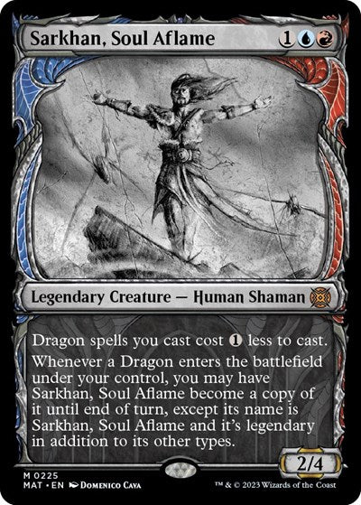 Sarkhan, Soul Aflame (Halo Foil) (March of the Machine: The Aftermath) Light Play Foil