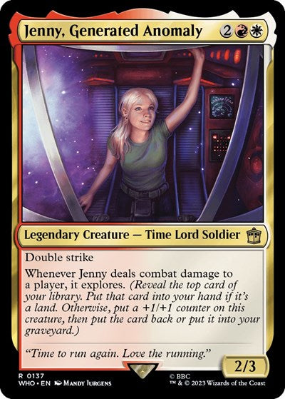 Jenny, Generated Anomaly (Universes Beyond: Doctor Who) Near Mint Foil