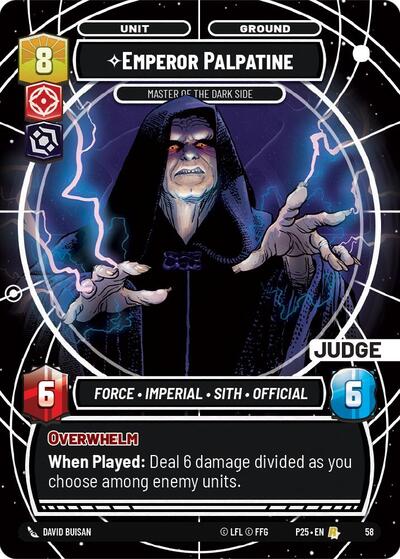 Emperor Palpatine Master of the Dark Side (Judge Promos) Near Mint Foil